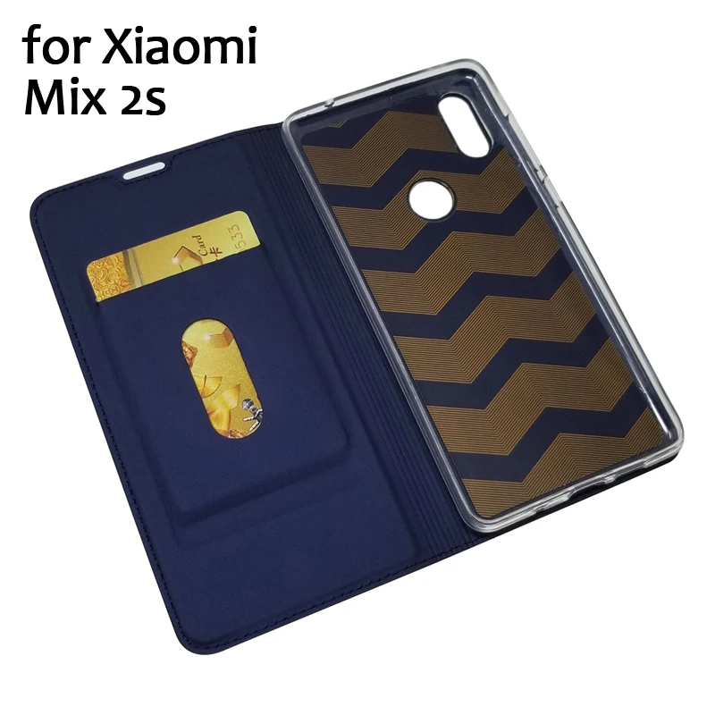 Чехол-книжка Pre mi um для Xiaomi mi Mix 2S 2 из натуральной кожи для Xiao mi x2S 6 ГБ 8 ГБ, защитный чехол-бумажник для карт