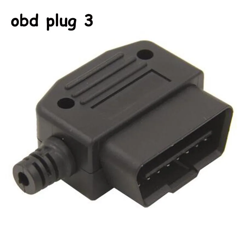 OBD2 16Pin Мужской Женский Разъем адаптер OBD OBDII EOBD J1962 OBD2 16Pin адаптер для проводки 16Pin оболочка 10 шт