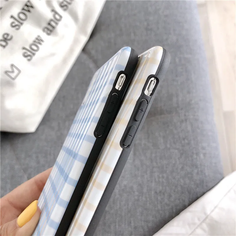 DECOCASE винтажные синие белые сетки короткие ТПУ защитные чехлы для телефонов iphone 6