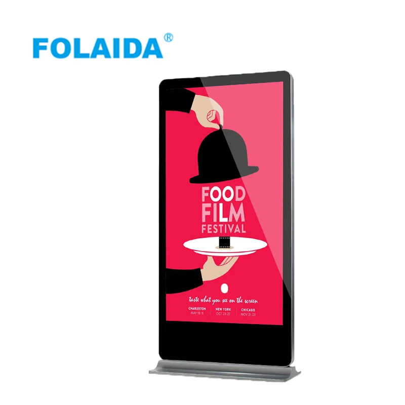 FOLAIDA 32 43 55 65 дюймов рекламный плеер цифровой вывеска Android сенсорный напольный рекламный медиаплеер