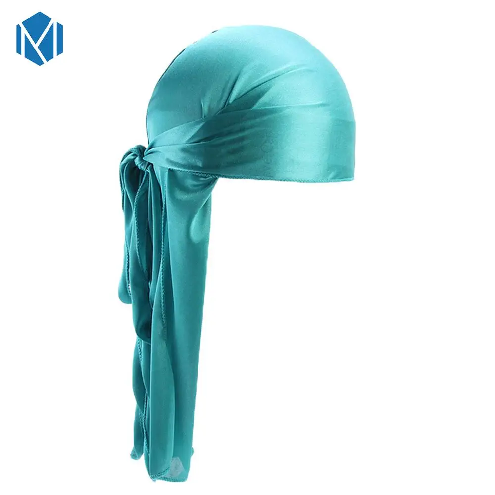 Type 12 Шелк дюраг Атлас мужской Durags парик бандана пиратская шляпа бандо Cheveux Женская повязка на голову эластичная повязка Haarbanden Voor Vrouwen - Цвет: Type 12