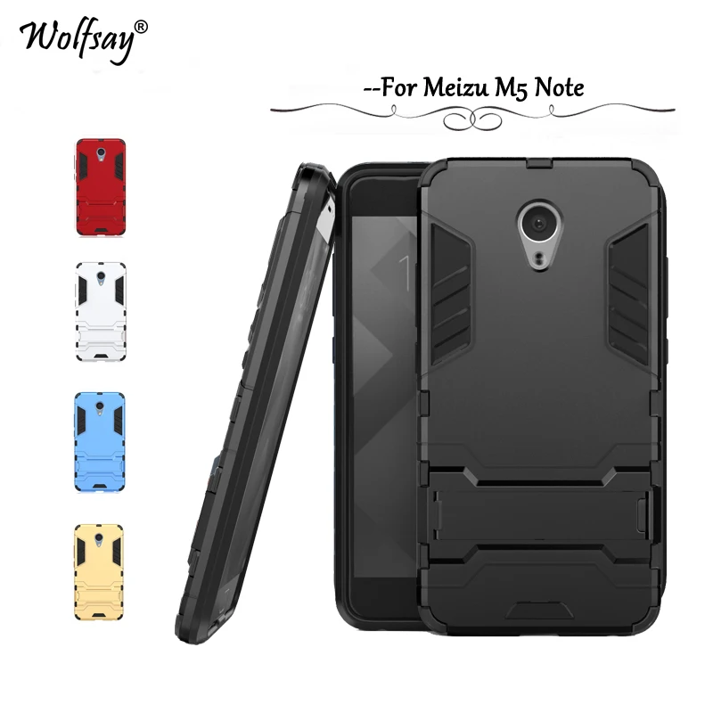 Wolfsay Phone Cover Meizu M5 Note Case Slim Robot Armor Shockproof Rubber Fundas sFor |