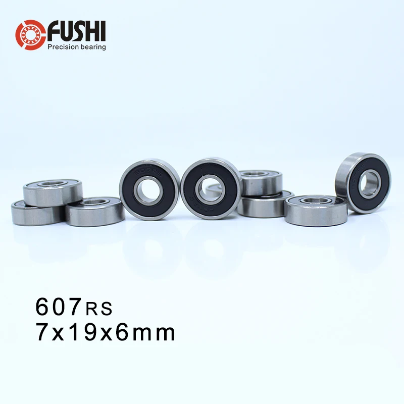 607RS подшипник Φ 10 шт 7x19x6 мм миниатюрные 607 2RS шарикоподшипники EMQ Z2 V1|bearing wall|bearing
