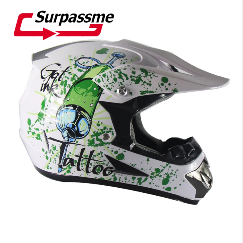 Модные Белые шлем мотоциклетный гоночный велосипедный ATV для езды на велосипеде