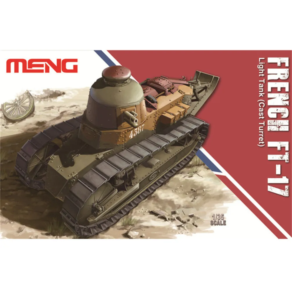 OHS Meng TS008 1/35 французский FT-17 легкий танк литой башни военный AFV модель строительные
