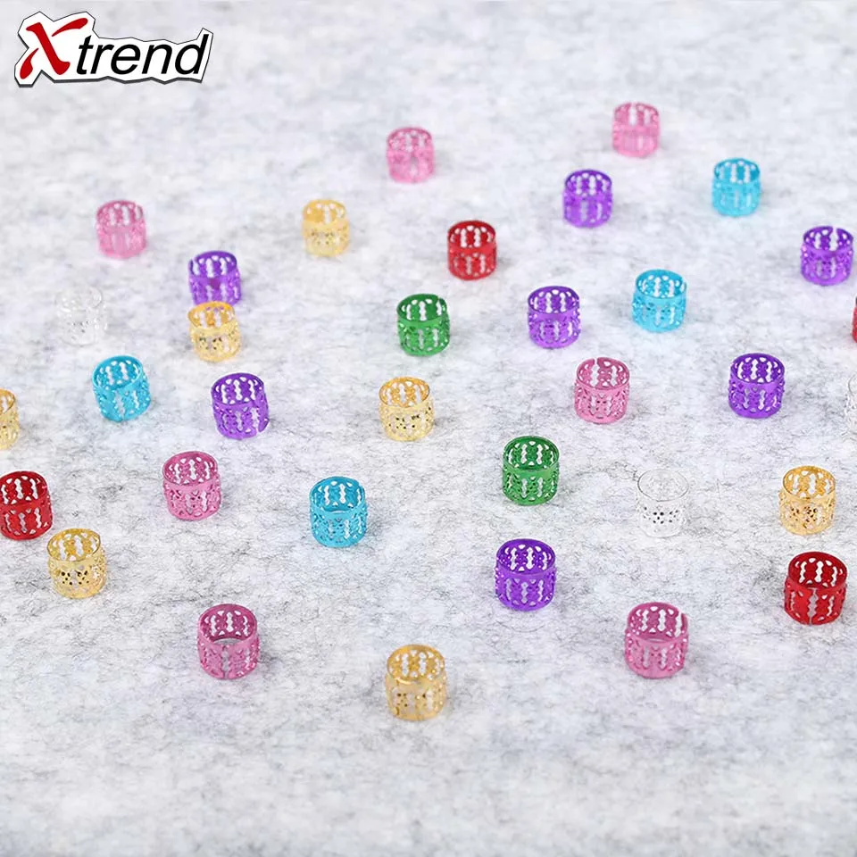 Xtrend волосы дреды для косичек бусины украшения для дредов аксессуары дреды манжеты африканские ювелирные изделия кольцо девушка алюминий