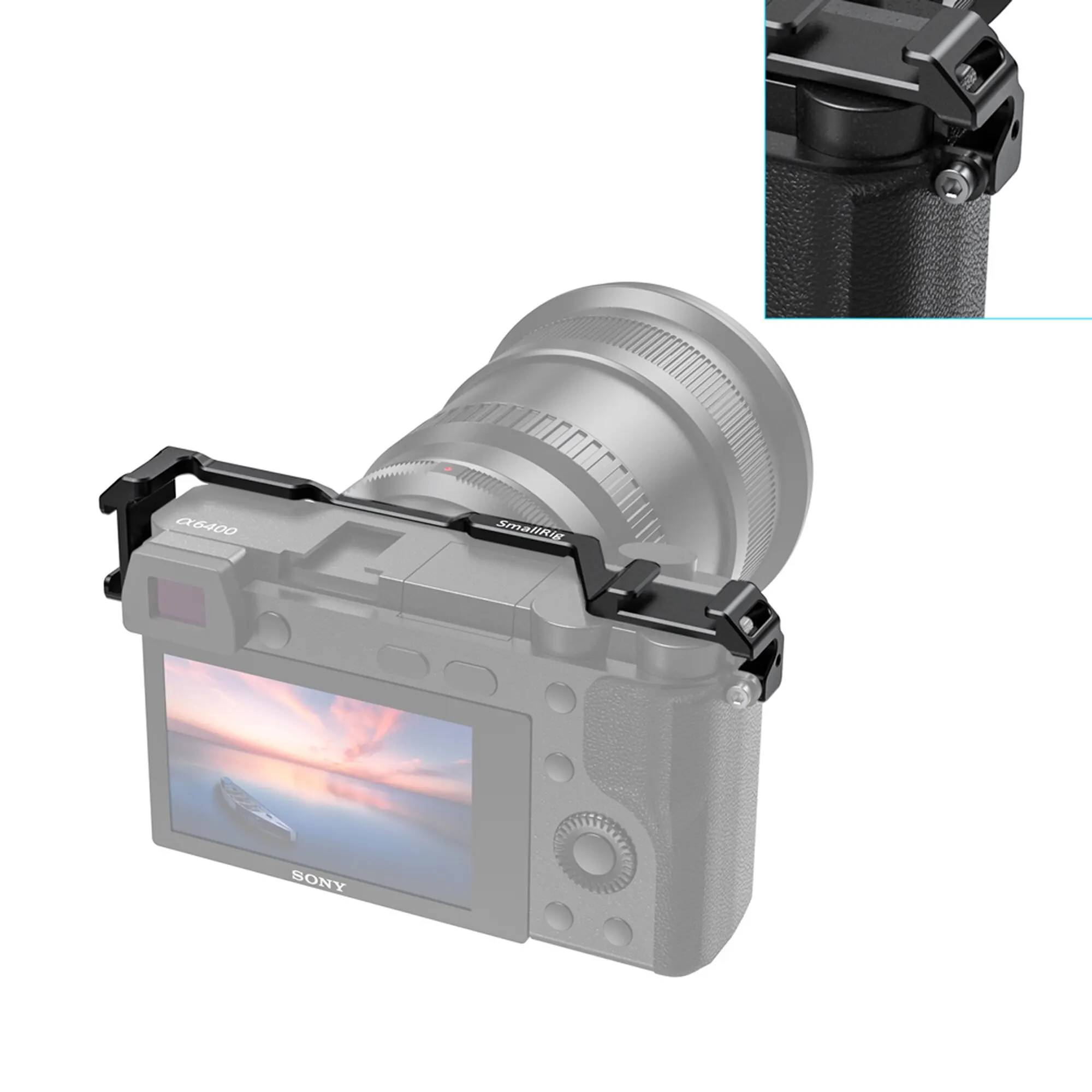 Крепление SmallRig для установки холодного башмака Sony A6100 / A6400 A6500 w/ 2 крепление с