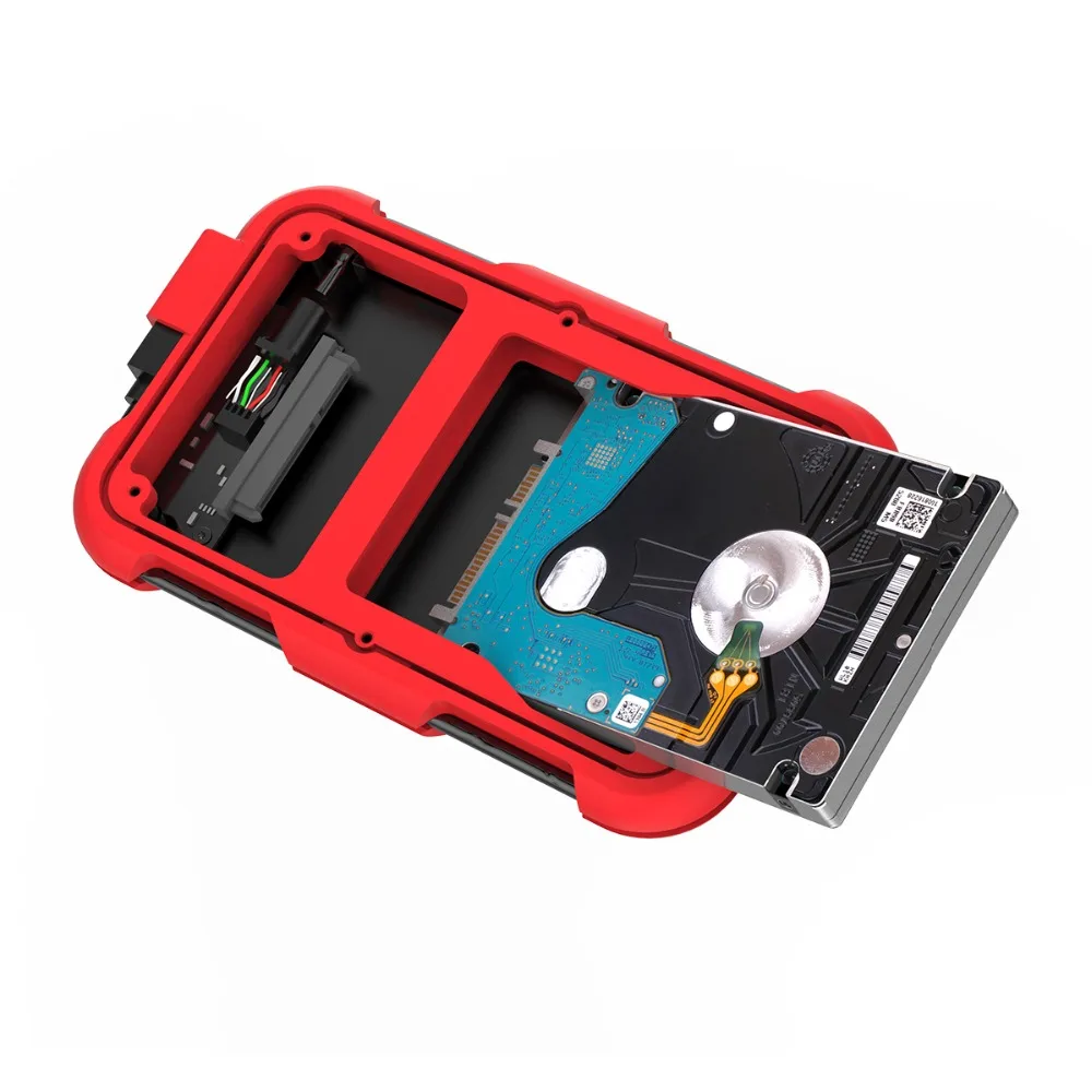 Чехол ORICO 2,5 ''с тройной защитой для жесткого диска с разъемом для кабеля 4 ТБ с поддержкой UASP и отделкой водонепроницаемый пылезащитный противоударный силиконовый дизайн