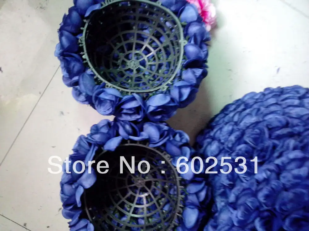 SPR 40 см Королевский синий свадебный Шелковый целующийся шар пурпурно пластиковый
