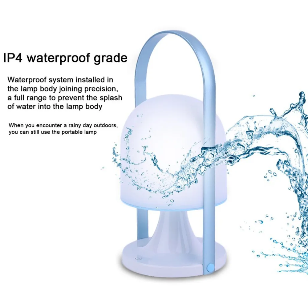Светодиодная лампа ICOCO IP4 водонепроницаемая перезаряжаемая из алюминиевого