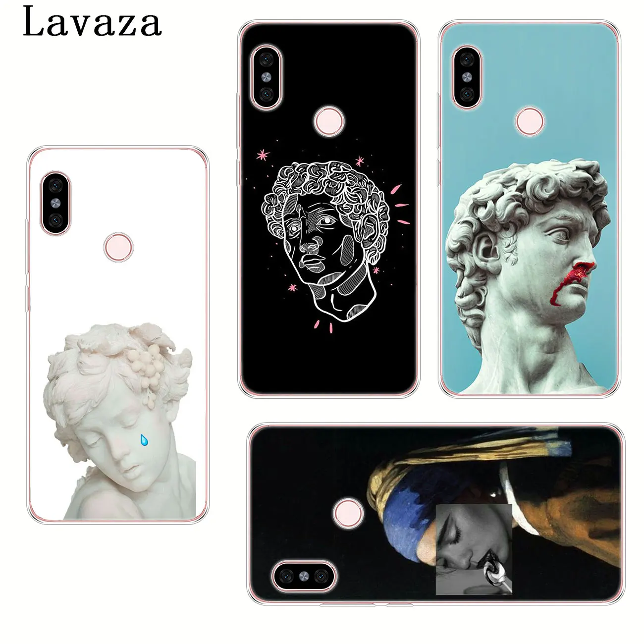 Жесткий чехол для телефона Lavaza с изображением статуи Давида и цветов для Xiaomi Redmi 8A 7A 6A 5A 4A K20 Note 8 7 5 6 Pro 4 4X