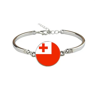 

New Tonga Flag Bangles Country Tonga Flag Bracelets Jewellery