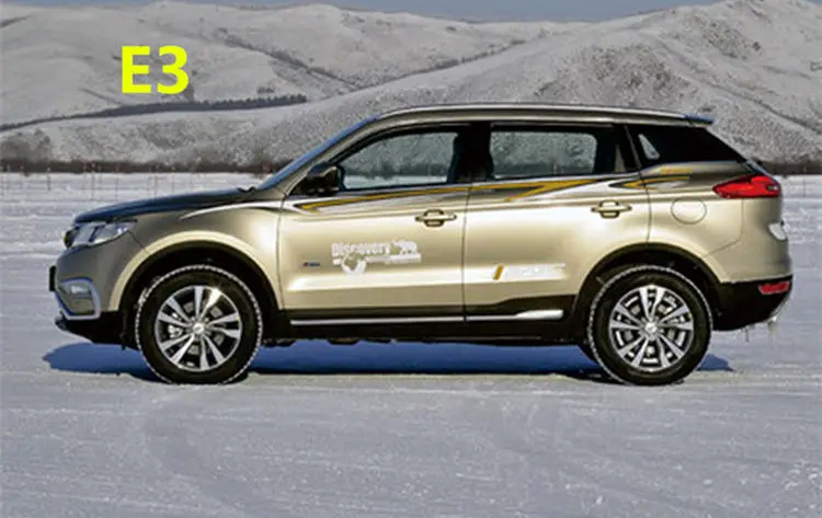 Для Geely Atlas, Boyue, NL3, SUV, Proton X70, Emgrand X7 Sports, боковой Стикер кузова автомобиля