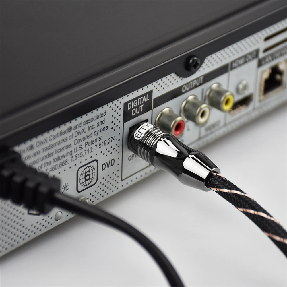EMK оптический аудио кабель toslink волоконный 1 м 2 3 5 8 10 15 SPDIF усилитель Blu Ray плеер Xbox 360