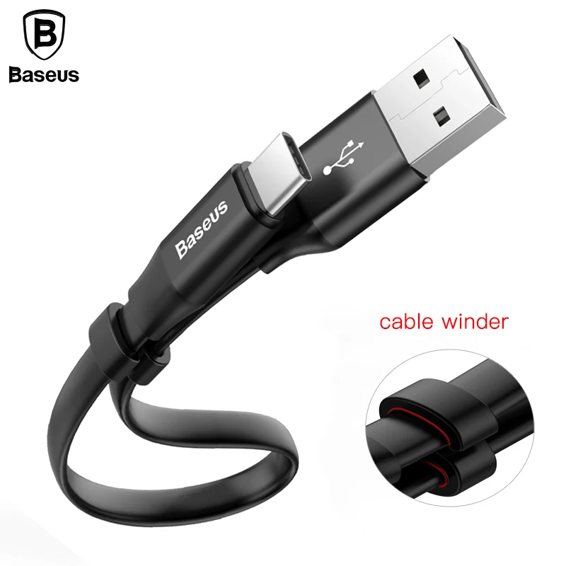Портативный кабель Baseus type-C для samsung S8 Note 8 Xiaomi Mi6 Mi5 MiA1 зарядный мобильного телефона