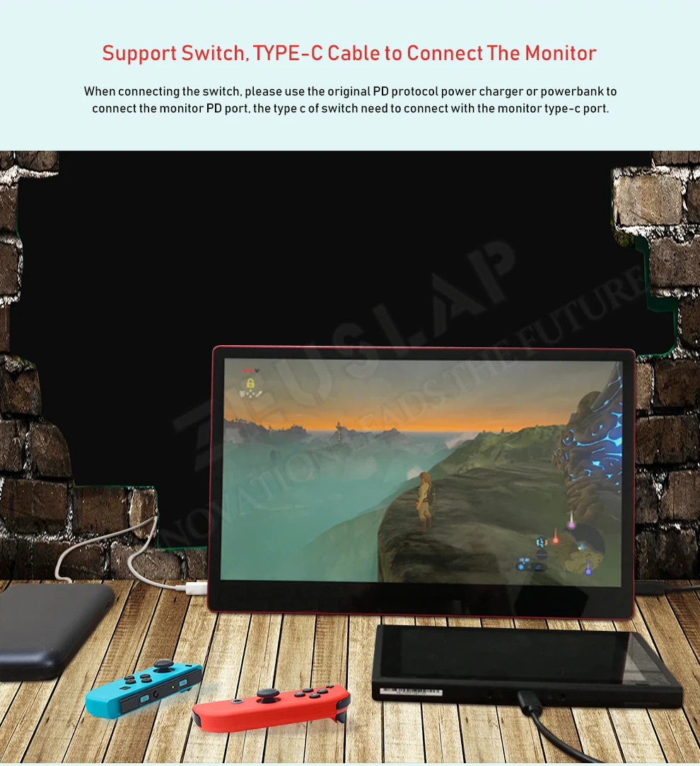 15,6 дюймов сенсорный экран монитор Портативный Ультратонкий 1080P ips HD usb type C дисплей для ноутбука телефона xbox Switch и PS4