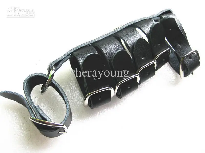 Leather 6-ring Penis Cock Ring Cage Adult SM Sex Product Toy YTJ800 | Красота и здоровье