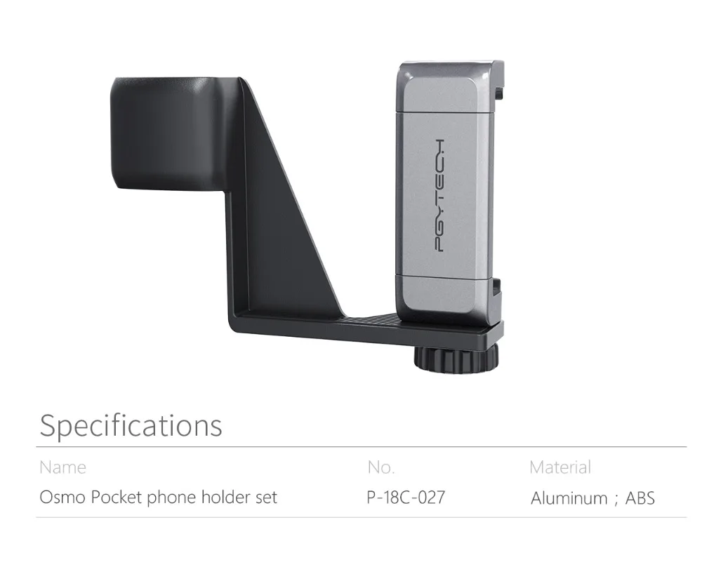Для PGYTECH Osmo Карманный складной держатель для телефона плюс кронштейн штатив палка для селфи DJI Osmo Карманный карданный аксессуар