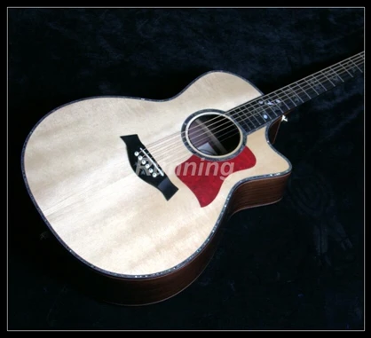 Высококачественная электрическая акустическая гитара 40 'ɻ-Band Ebony Fingerboard Solid Top