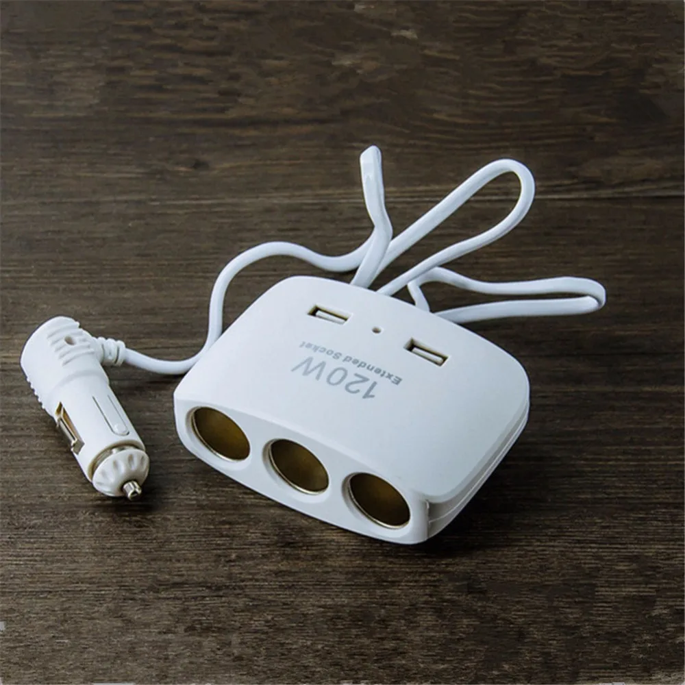 Разветвитель автомобильного прикуривателя с двумя USB-портами 120 Вт | Автомобили и