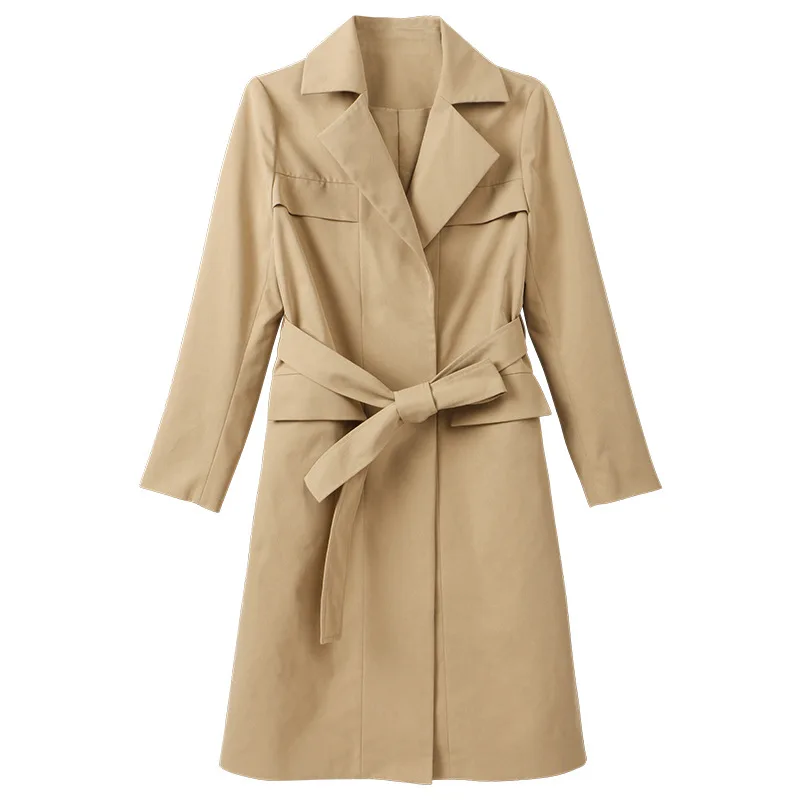 Фирменная Новинка Классический Длинный плащ пальто для Для женщин 2018 Осенняя