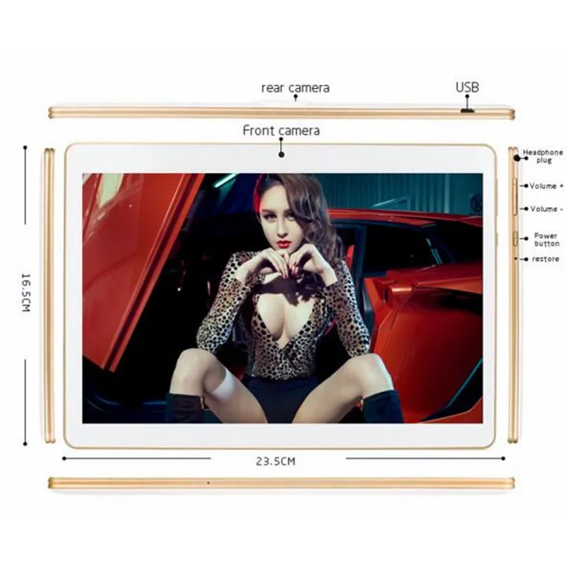 10 дюймов Оригинальный Дизайн 3 Г Телефонный Звонок Android 5.1 Quad Core IPS пк WiFi таблетки 2 +