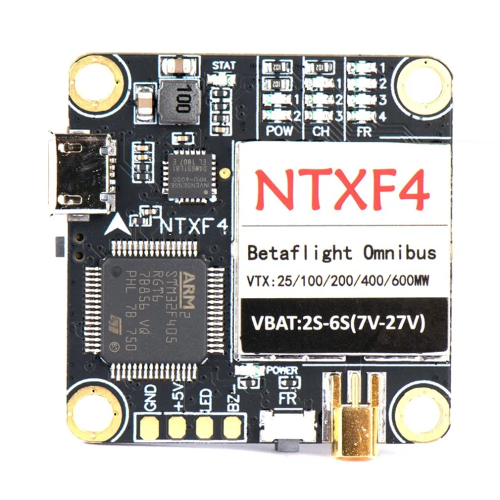 NTXF4 F4 Полет контроллер OSD Integrated 5 8G 48CH ямы/25/100/200/400/600 mW VTX V БЭК для RC модели гоночных