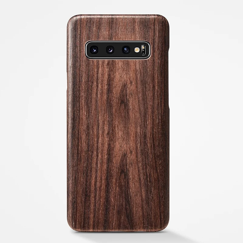 S10Plus BlackRosewoo Натуральный Деревянный чехол для телефона для samsung S10, S10 Plus, S10plus, S10 Lite, чехол, орех/палисандр/Черный лед, дерево(настоящее дерево - Цвет: S10Plus BlackRosewoo