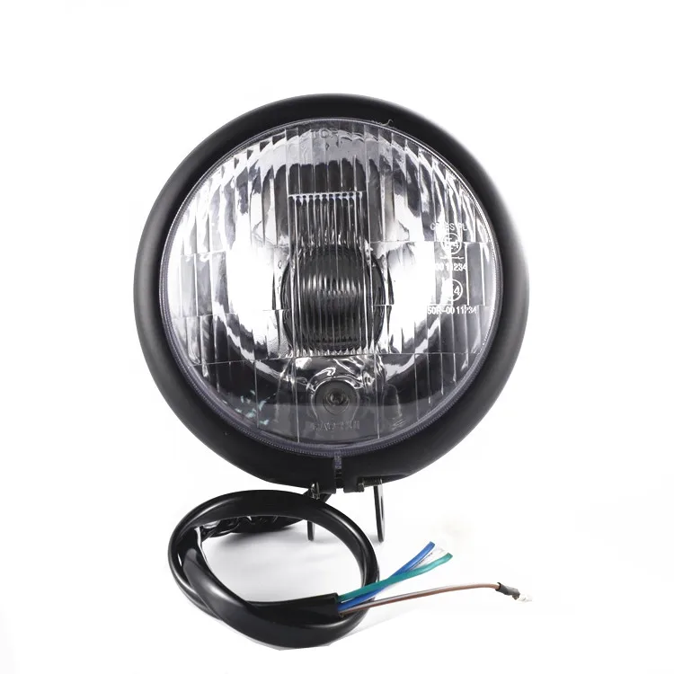 

Motorcycle Universal 12V Round Headlight Head Light Lamp For Honda Yamaha Kawasaki Suzuki Cruiser Chopper Touring