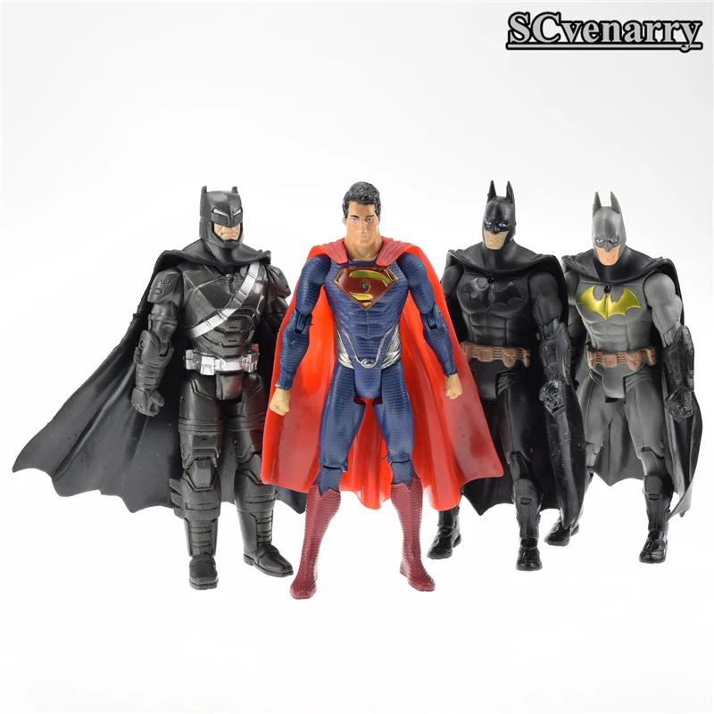 4 шт./компл. Бэтмен против Супермена совместной деятельности ПВХ фигурку