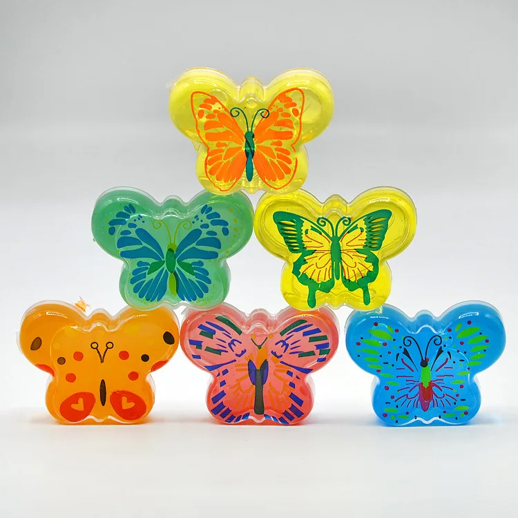 Новая игрушка слизи бабочка красочная мягкая слизь Ароматизированная для снятия