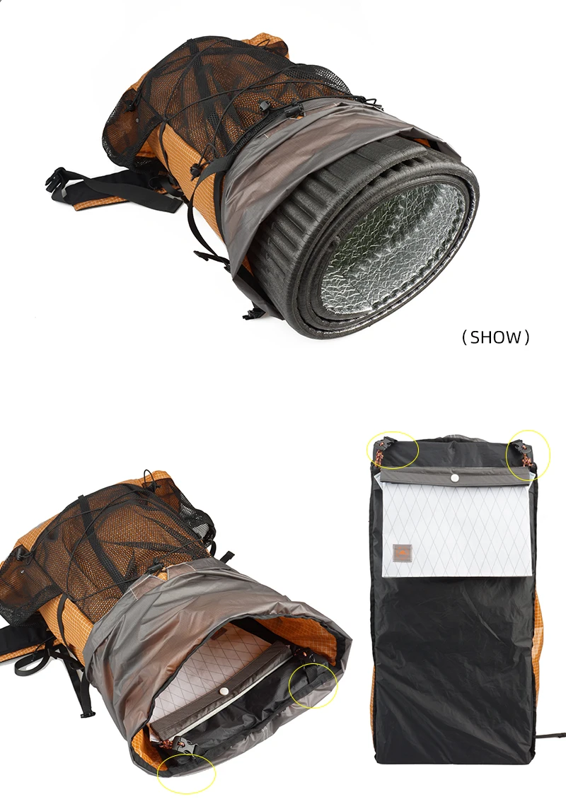 3F UL GEAR Рюкзак для походов на природу походный рюкзак легкий безрамный походный рюкзак 26L/38L