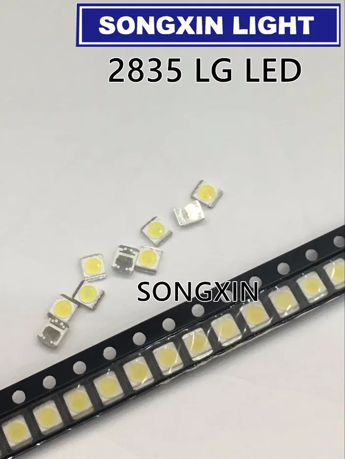 500 шт. LG Innotek светодиодный Светодиодный Подсветка 1210 3528 2835 1 Вт 100LM холодный белый