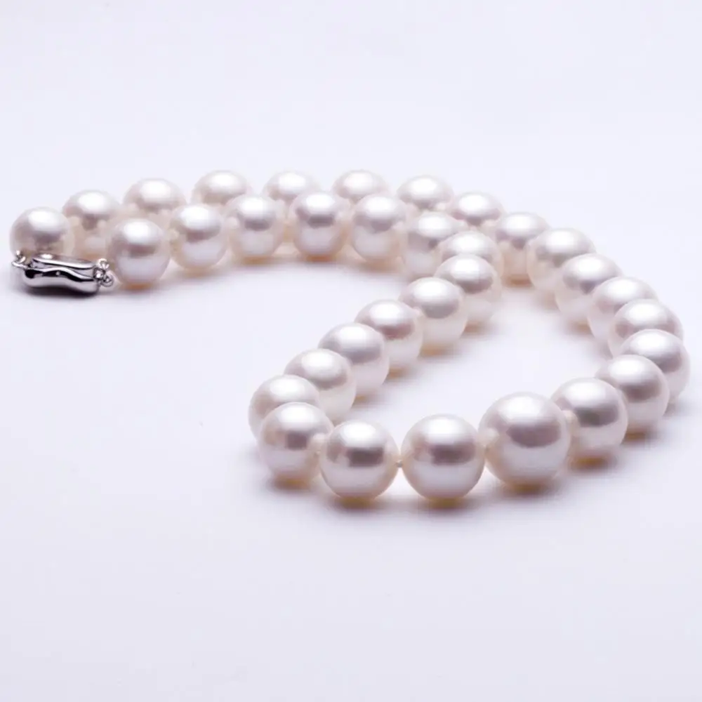 Женское ожерелье из серебра 925 пробы 13 16 мм|freshwater pearl jewelry|silver realpearl jewelry |
