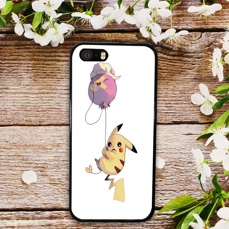 Pictute 3 Жесткие чехлы для мобильных телефонов Чехол для iPhone 4, 4S 5 5S SE 6 6 S 8 7 Plus X XR XS Max Мультяшные Покемоны Pika Go PokeBall Animal - Цвет: Pictute 3