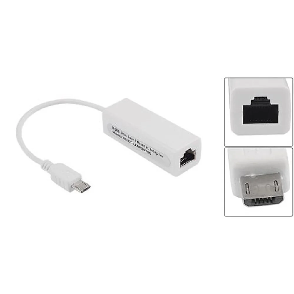 2015 горячая микро USB 5 Pin 10/100 Мбит/с RJ45 LAN Ethernet адаптер для планшетного ПК |