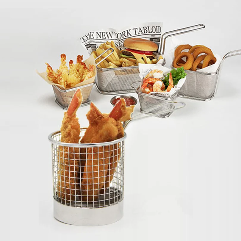 304 жареные пельменей из нержавеющей стали корзина для курицы картофеля фри