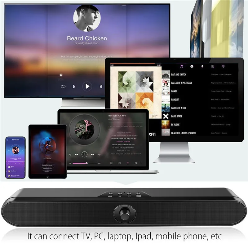 Звуковая панель Hyleton для телевизора беспроводная bluetooth колонка с поддержкой