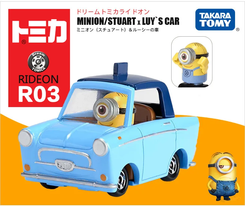 Takara tomy Tomica Dream ride на серии hello kitty RILAKKUMA MINION/Стюарт Дораэмон SNOOPY CRAYON SHINCHAN Diecast автомобильные игрушки