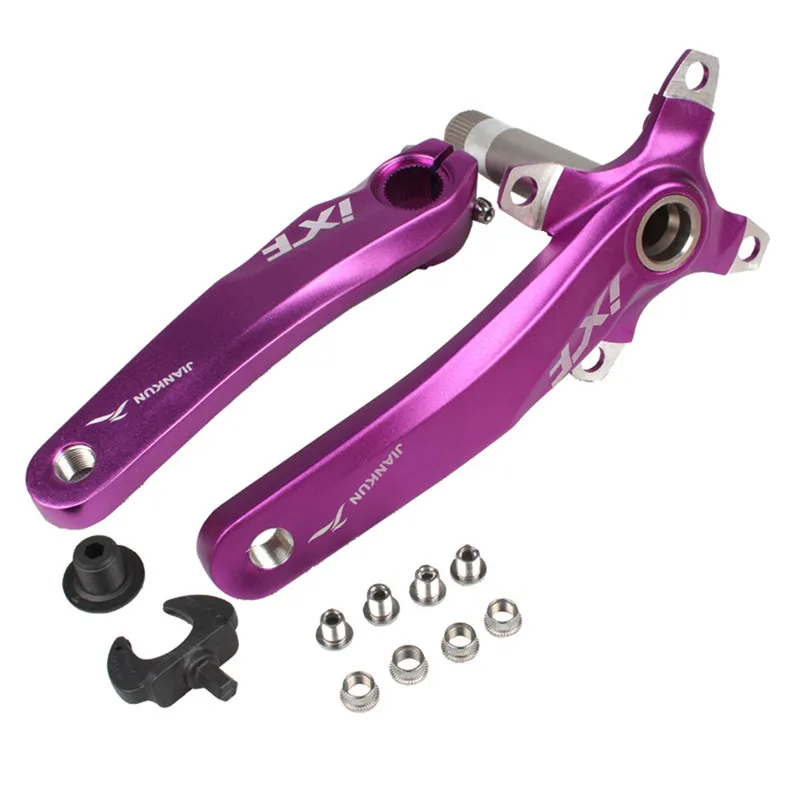 

IXF 104BCD Bike Crankset Bottom Aluminum Alloy Bicycle Crankset MTB Crank Bike Accessores iLeft and Right Cranks+Center Shaft
