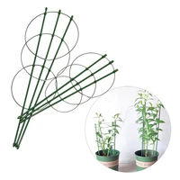 10 pcs durable climbing vine rack plastic coated steel potted plant support frame 45cm60cm flower vegetables trellis brackets
