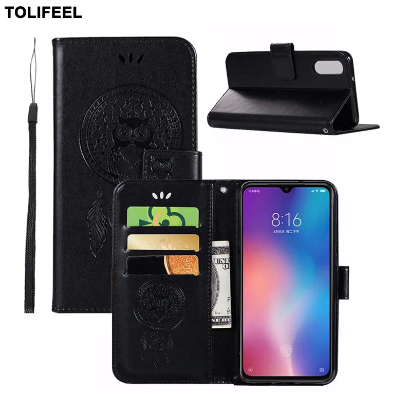 Для Xiaomi mi 9 чехол Чехол кошелек кожаный для телефона кожи на кнопке с подставкой