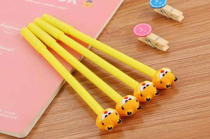 1 шт., гелевая ручка с кошкой, милые, стационарные, 0,5 мм, новинка, Kawaii, ручка для студентов, черные гелевые ручки, милые ручки и карандаши, Kawaii, школьные принадлежности