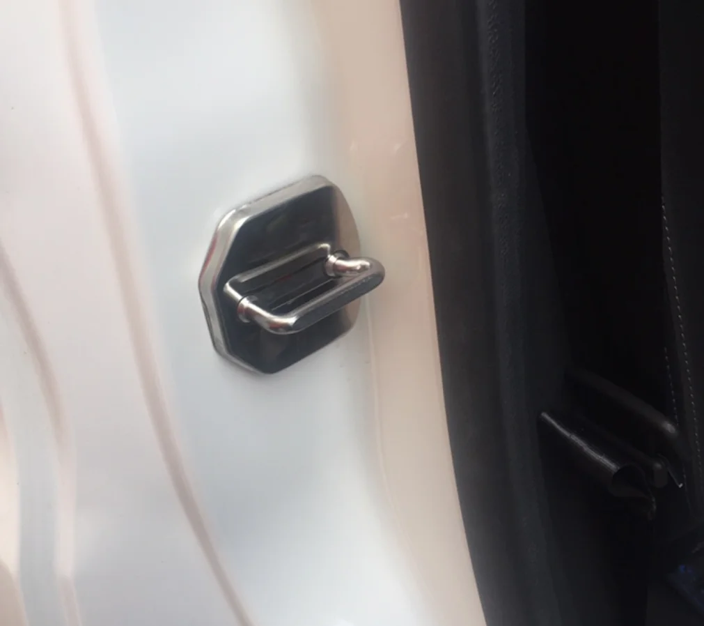 Нержавеющая сталь дверной замок Пряжка Защитный чехол для ford Mustang Kuga MK1 MK2 C520 2008- автостайлинг