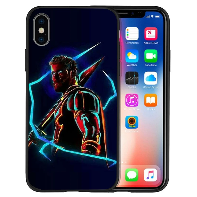 Роскошный чехол Marvel Мстители Супергерои Дэдпул Человек-паук для Apple iPhone X чехол 7 8 6 6S Plus 5 5S SE XS MAX XR Etui Coque - Цвет: 08