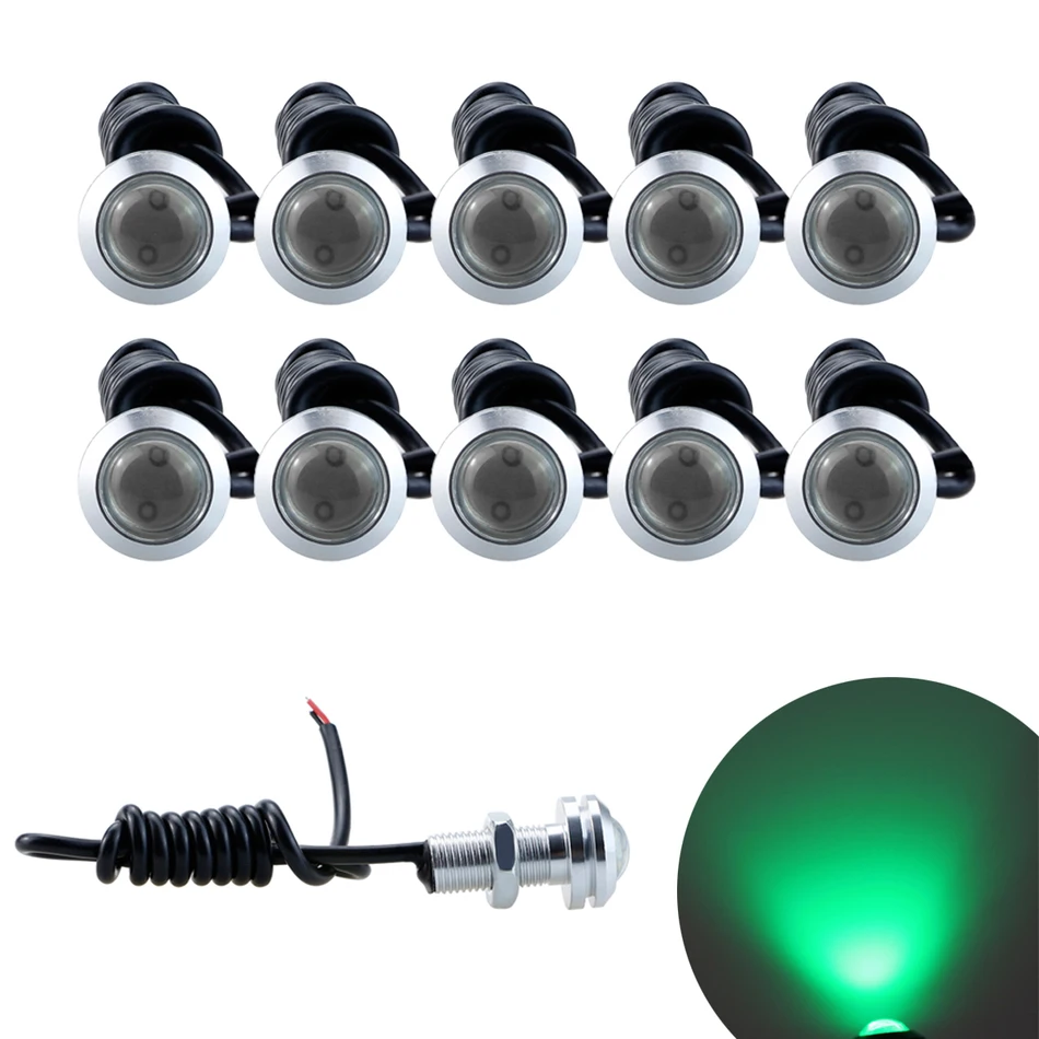 Дневные ходосветильник огни 10 шт. DRL LED 18 мм Орлиный глаз 23 светодиодный