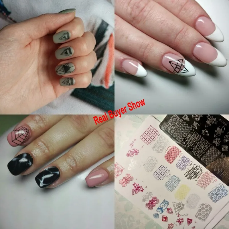 1 шт. трафарет для дизайна ногтей с рисунком совы птицы арбуза винограда|Шаблоны