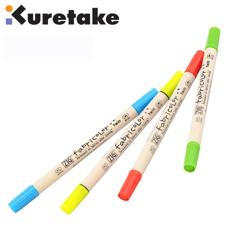 ZIG маркеры для ткани Kuretake Brush ручка двойной наконечник DIY Япония|kuretake brush pen|brush