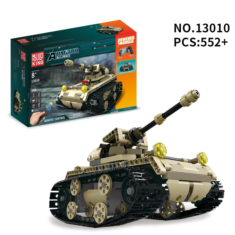 Форма King Technic 13010 Armour Alliance Rc блоки Военная серия Armed Tank m1a2 строительные с