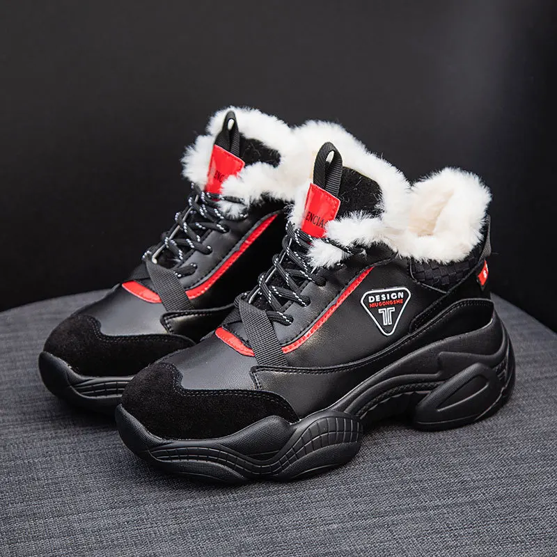 SWYIVY/короткие плюшевые белые кроссовки женская повседневная обувь Новинка 2019